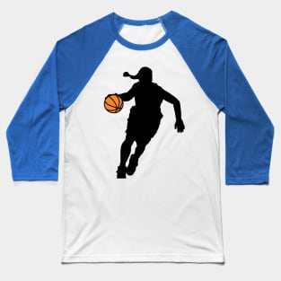 Women's basketball figure Baseball T-Shirt